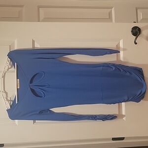 Arden B Blue Long Sleeve Dress